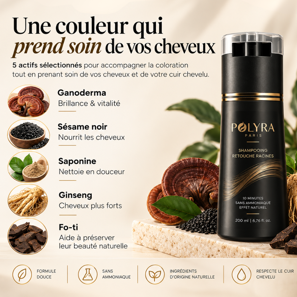 Shampooing colorant pour cheveux gris